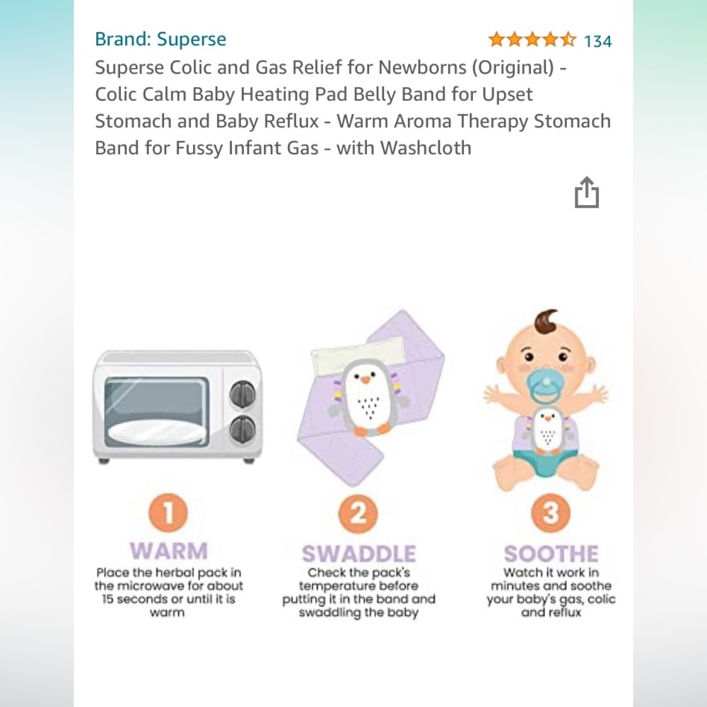 NEW Superse Baby Heating Pad - Picture 15 of 16